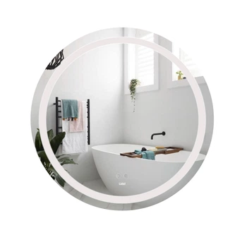 Зеркало в ванную LIDZ Aria 80x80см c подсветкой сенсорное включение антизапотевание круглое LD78LR800