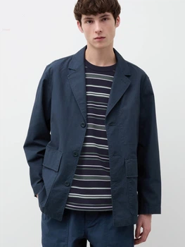 Вітрівка чоловіча Uniqlo 95172854 XL Синя (1159811867)