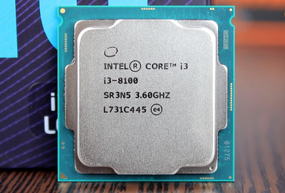 Процесcор Intel Core i3-8100 3.6 GHz. 4 ядра/4 потока. Soket 1151. Tray