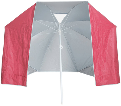 Parasol plażowy Intex składany parawan 2w1 czerwony (5902973426755)