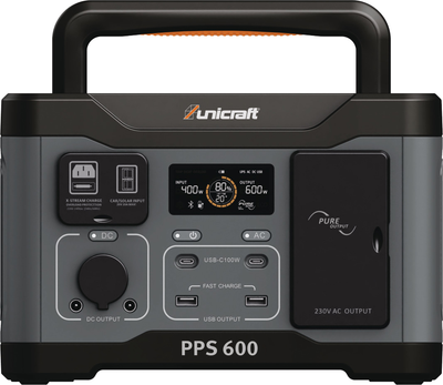 Зарядная станция Unicraft PPS 600 / 600 Вт / 512 Вт⋅ч / LiFePO4 (6770006)
