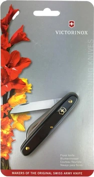 Нож Victorinox садовий Floral Черный (Vx39050.3B1)