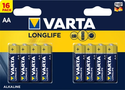 Bateria Varta Longlife AA BLI 16 Alkaline (4008496592111)