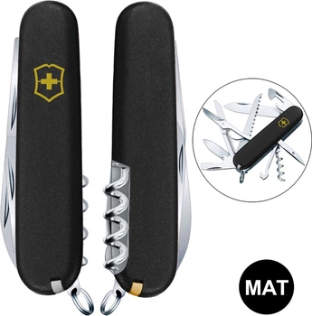 Нож Victorinox Huntsman Mat Черный (Vx13713.3_M0008p)