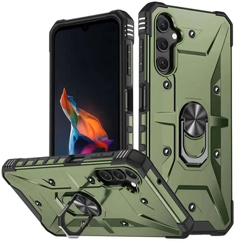 Чохол Epik Pathfinder Ring ударостійкий на Samsung Galaxy A34 5G Зелений / Army Green
