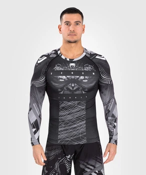 Рашгард Venum Gorilla Jungle Rashguards Long Sleeves Black White (VENUM-05078-108-M)