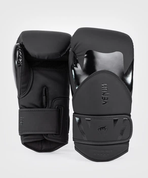 Боксерские перчатки Venum Challenger 4.0 Boxing Gloves Black Black (VENUM-05141-114-14oz)
