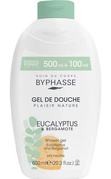 Гель для душа Byphasse Plaisir Shower Gel 600 мл Эвкалипт и бергамот