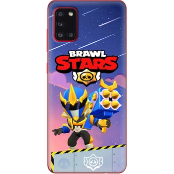 Силиконовый Чехол с Картинкой для Samsung Galaxy A31 (A315) Принт (Бравл Старс Брок, Brawl Stars Brock) (39470-ysm022)