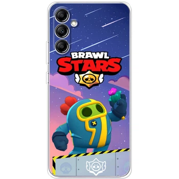 Силиконовый Чехол с Картинкой для Samsung Galaxy A34 5G (A346) Принт (Бравл Старс Спайк, Brawl Stars Spike) (45766-ysm023)