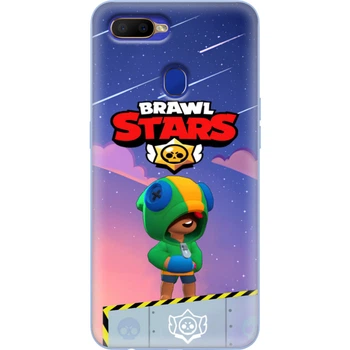 Силіконовий Чохол з Картинкою для OPPO A5s Принт (Бравл Старс Леон, Brawl Stars Leon) (38514-ysm025)
