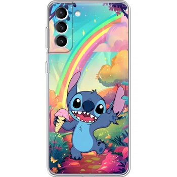 Силиконовый Чехол с Картинкой для Samsung Galaxy S22 (S901) Принт (Stitch, Стич) (44180-ysm028)