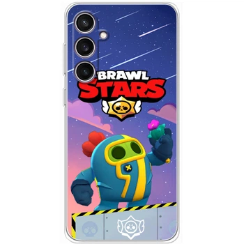 Силиконовый Чехол с Картинкой для Samsung Galaxy S23 FE (S711) Принт (Бравл Старс Спайк, Brawl Stars Spike) (50689-ysm023)