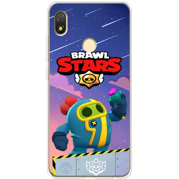 Силиконовый Чехол с Картинкой для Tecno Pop 3 Принт (Бравл Старс Спайк, Brawl Stars Spike) (44375-ysm023)