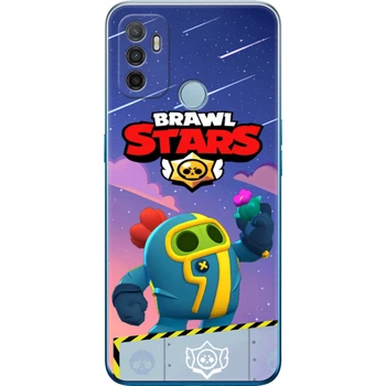 Силиконовый Чехол с Картинкой для OPPO A53 Принт (Бравл Старс Спайк, Brawl Stars Spike) (41736-ysm023)