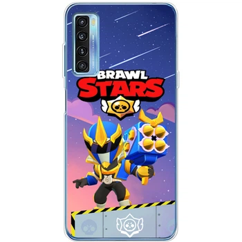 Силіконовий Чохол з Картинкою для TCL 20L Plus Принт (Бравл Старс Брок, Brawl Stars Brock) (56080-ysm022)