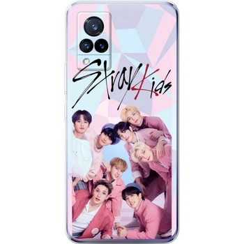 Силиконовый Чехол с Картинкой для Vivo V21 Принт (Stray Kids Boy Band, Стрей Кидс) (43146-ysm027)