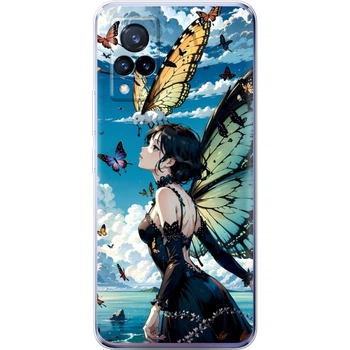 Силиконовый Чехол с Картинкой для Vivo V21 Принт (Аниме, Anime) (43146-ysm029)