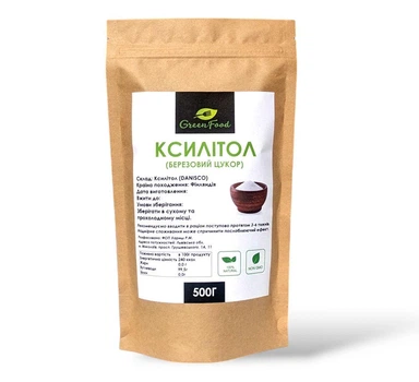 Ксилитол (Березовый сахар) 500 грам Финский GreenFood