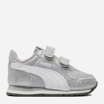 Дитячі кросівки для дівчинки Puma Cabana Racer Glitz V Inf 37098601 27 Срібні (4060981817598)