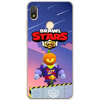 Силиконовый Чехол с Картинкой для Tecno Pop 3 Принт (Бравл Старс Сту, Brawl Stars Stu) (44375-ysm026)