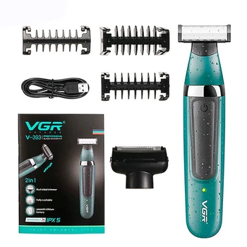 Электробритва VGR V-393 Shaver профессиональная водонепроницаемая, машинка мужская для бритья
