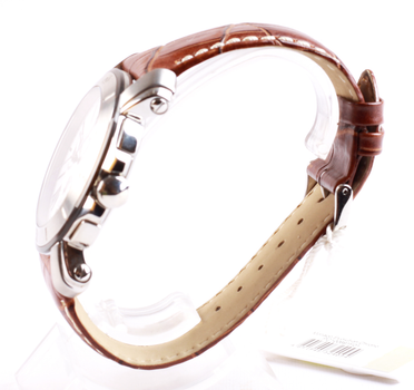 Часы Pierre Cardin PC100691F01 в цветовой гамме серебристый/коричневый.