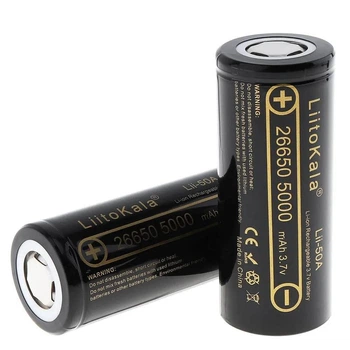 Аккумулятор LiitoKala Lii-50A Li-ion 3.7В 5000mAh INR 26650