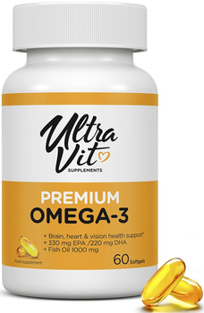 Харчова добавка Ultra Vit Premium Omega-3 60 капсул (5060730361364)