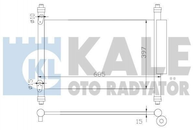 Радиатор кондиционера KALE 383000 Suzuki Grand Vitara 9531064J00, 9531064J01, 9531064J1000