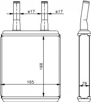 Радиатор печки STARLINE HY6061 Hyundai Accent, Lantra, Coupe 9722122001, 9722122000