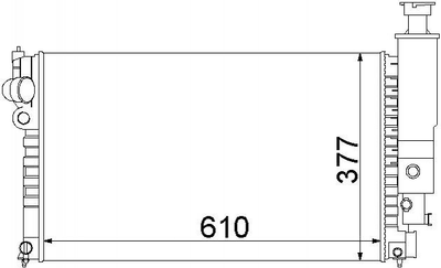 Радиатор охлаждения двигателя STARLINE PEA2125 1301E1, 1301E7, 1301G2