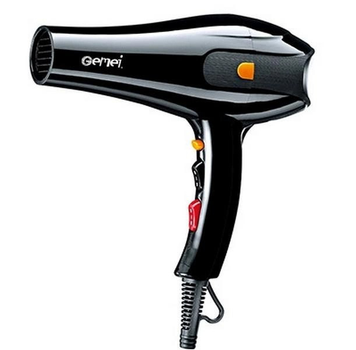 Фен для сушки и укладки волос с концентратором Gemei GM-1752 2300W Черный