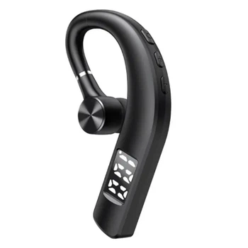 Беспроводная Bluetooth гарнитура F19 TWS с наушным креплением, 350 мАч, черная (87344006)