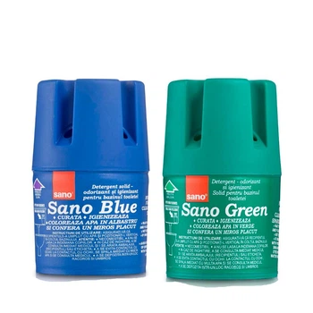 Набор Sano для туалета: блок Green и блок Blue Flash (935833, 287607)
