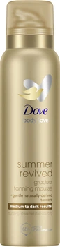 Мусс-автозагар для тела Dove Summer Revived от Среднего до темного 150 мл (8710847962783)