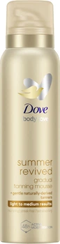 Мус-автозасмага для тіла Dove Summer Revived від Світлого до середнього 150 мл (8710847962769)