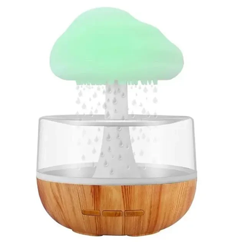 Зволожувач повітря з ефектом дощу Mushroom drop water Аромадифузор-нічник з підсвіткою