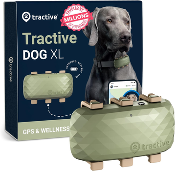 GPS трекер для собак Tractive LTE Green 22 кг+