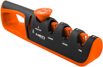 Точилка для ножей и ножниц NEO Tools с регулировкой угла заточки и 3 этапами заточки 56-050 (5907558482638)