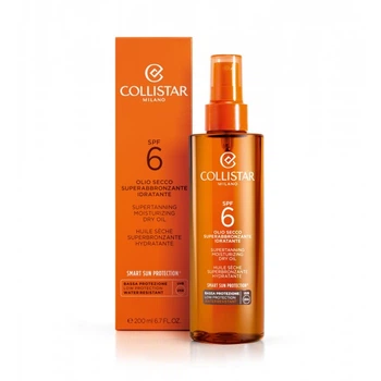 Масло для загара COLLISTAR SUPERTANNING MOISTURIZING DRY OIL SPF6 200мл- K26034