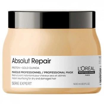 Маска для волосся L'OREAL PROFESSIONNEL ABSOLUT REPAIR GOLD QUINOA + PROTEIN Instant Resurfacing Mask-500мл.