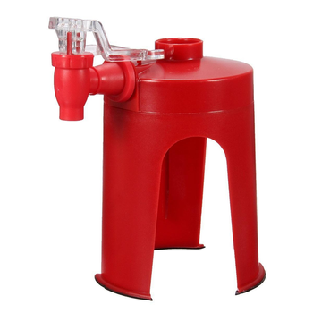Дозатор-диспенсер для газированных напитков с краном Soda Dispenser мини кулер для пластиковой бутылки Красный (TG7061)