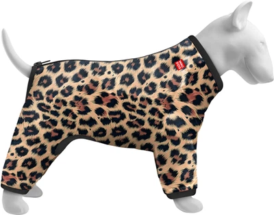 Ветровка для собак WAUDOG Clothes рисунок "Леопард" M45, В 55-60 см, С 37-40 см (393-4066collar)