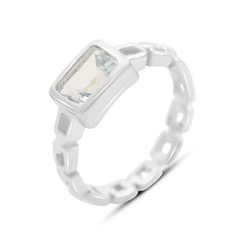 Серебряное кольцо с натуральным топазом 1.933ct, вес изделия 3,59 гр (2166054)
