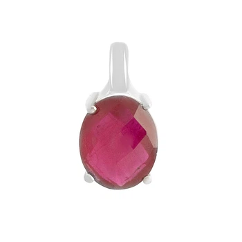 Серебряная подвеска с рубином 3.142ct (2157847)