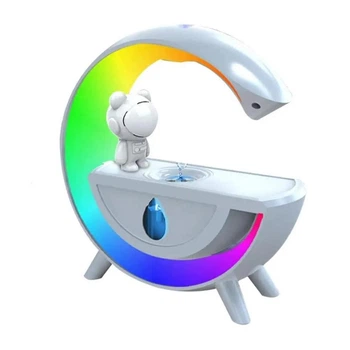 Зволожувач повітря Астронавт з RGB підсвічуванням та USB антигравітаційний крапельний Білий