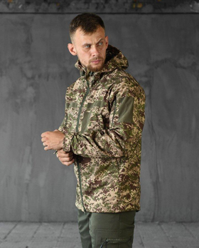 Тактическая демисезонная куртка SoftShell 2XL хищник (85653)