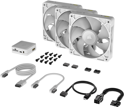 Кулер Corsair iCUE Link RX120 RGB PWM White Triple Pack (CO-9051022-WW)