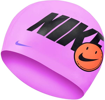 Шапочка для плавання Nike Graphic NESSC164-510 Фіолетова (5059436605087)